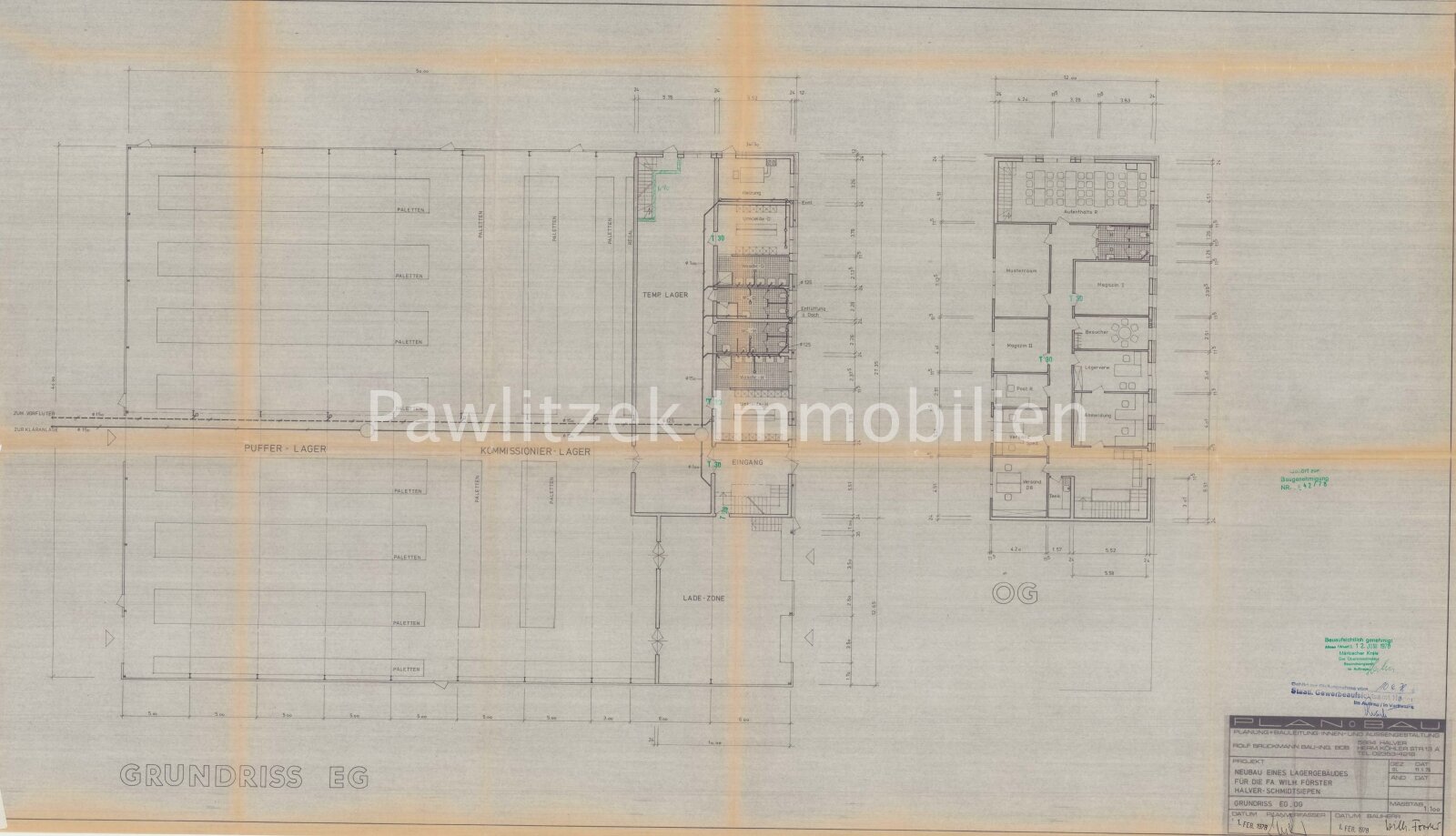 Grundriss Halle